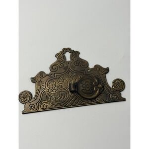 Antique Brass Cabinet Drop Pull Crofts Assinder RD746225 Made In England